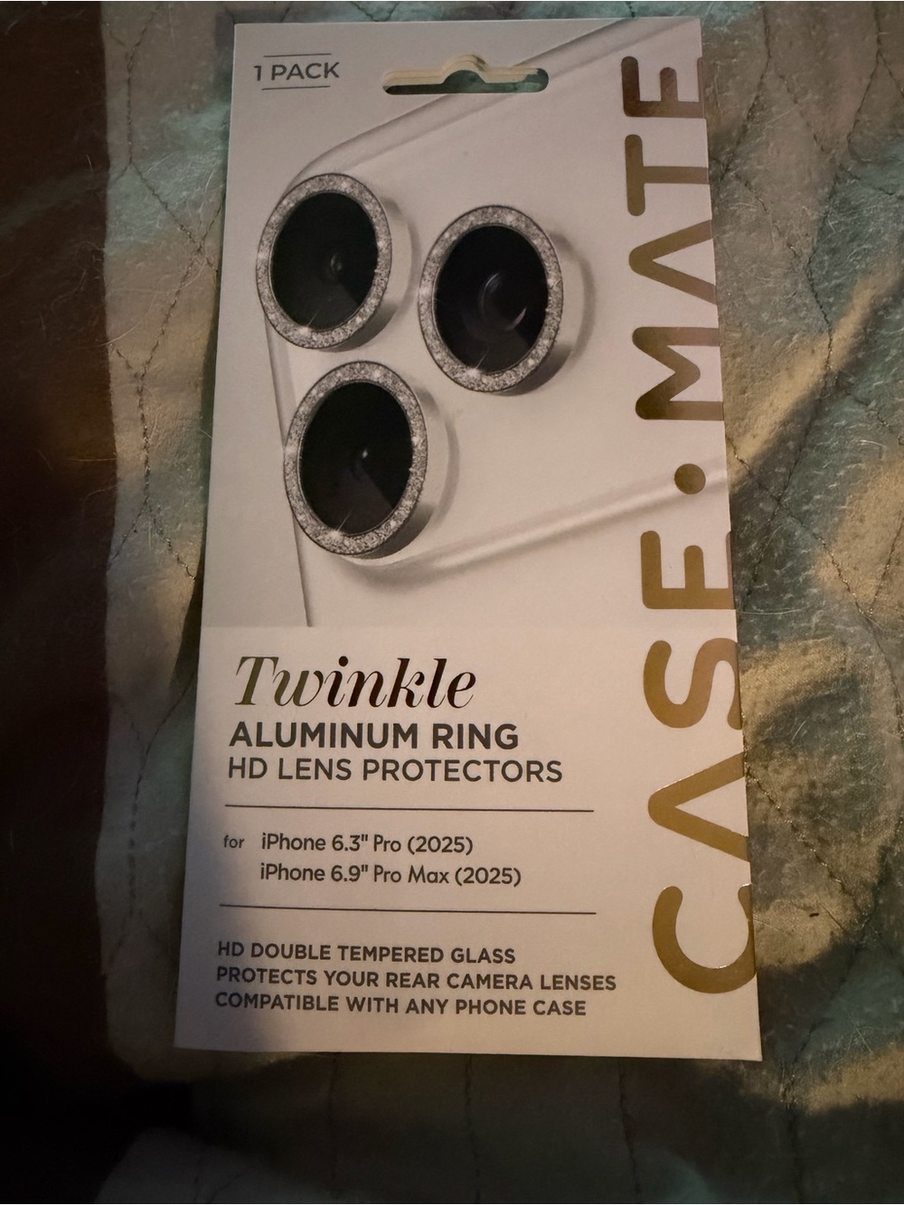 case-mate Aluminum Ring HD Lens Protectors - White